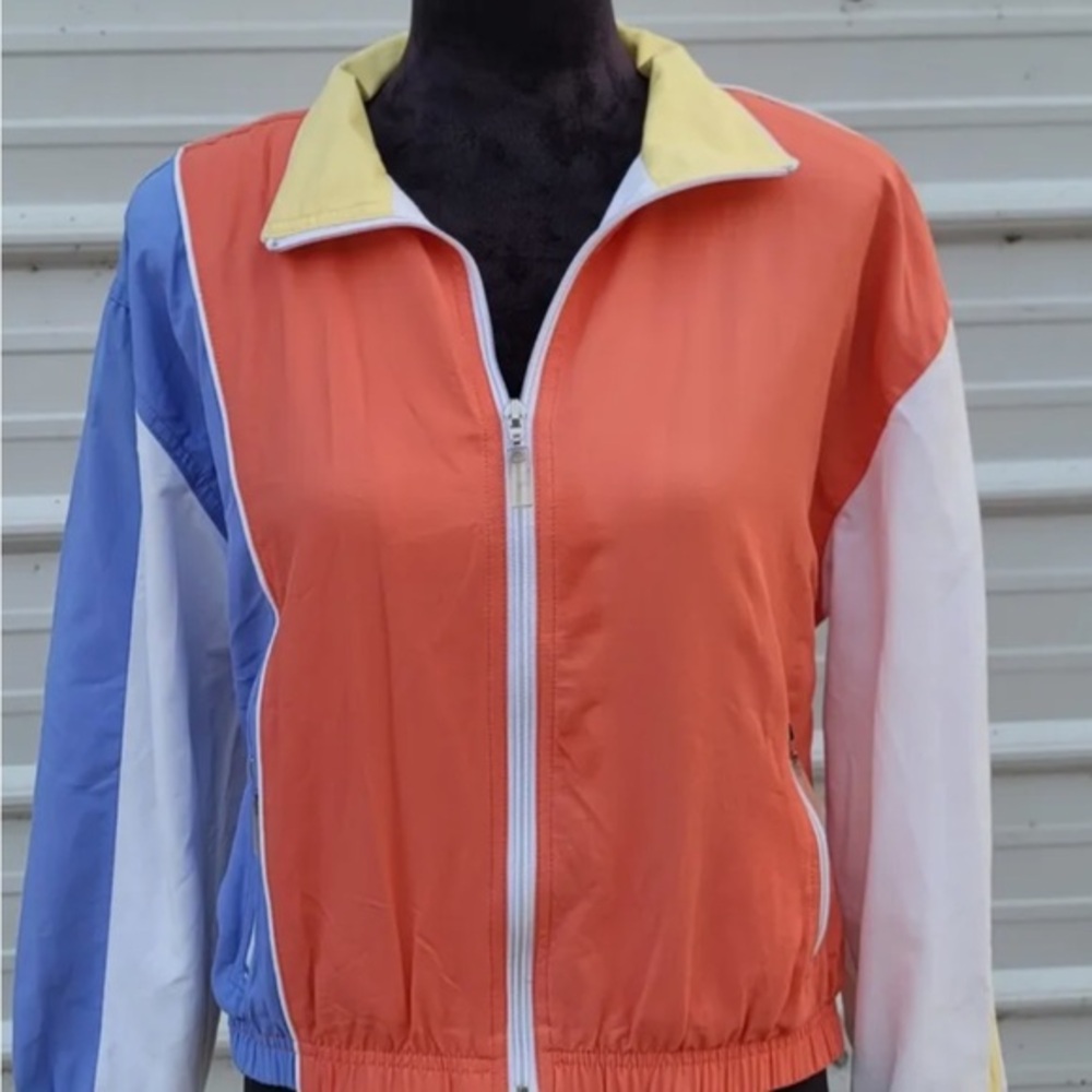 Koret Sundance Coral Bomber Women’s Medium Jacket Zip Front good condition VTG